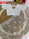 White Pure Organza Embroidered Fancy Saree