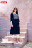 Navy Blue Embroidered Kurthi Top