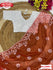Brick Red Pure Organza Embroidered Fancy Saree