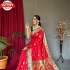 Red Pure Paithani Silk Saree