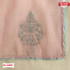 Baby Pink Viscose Organza Embroidered Saree
