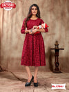Red Feeding and Maternity Kurthi Top