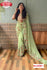 Lemon Green Georgette Sequins and Kashmiri Worked Saree