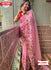 Pink Georgette Sequins and Kashmiri Worked Saree