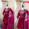 Pink Designer Kurtha Sharara Dupatta Set