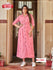 Pink Long Rayon Kurthi Top