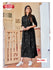 Black Long Rayon Kurthi Top