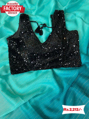 Multishaded Designer Silver Lining Saree