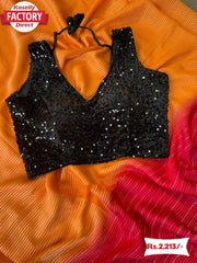 Multishaded Designer Silver Lining Saree