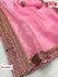 Baby Pink Organza Partywear Saree