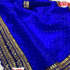 Royal Blue Organza Partywear Saree
