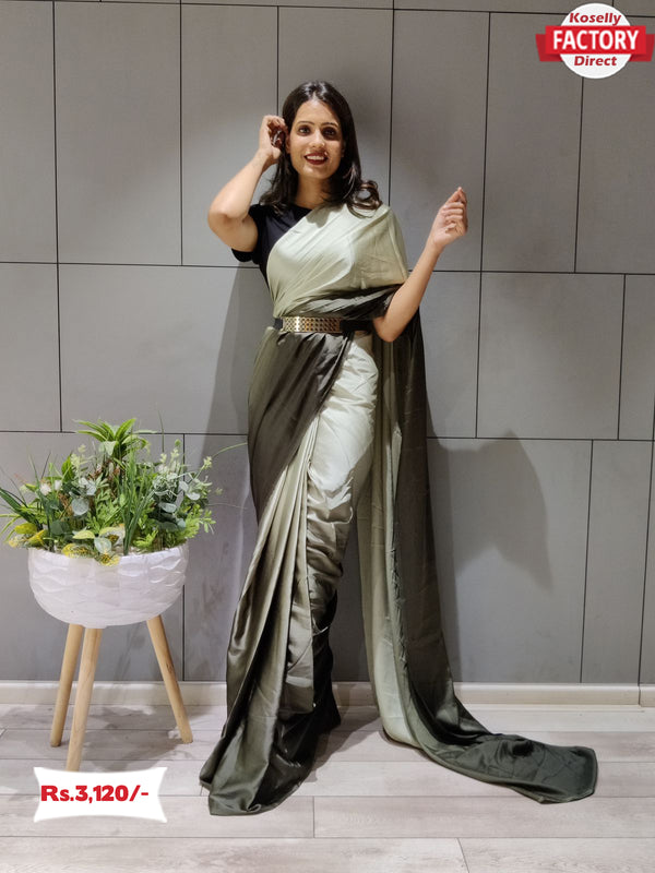 Ready to Wear Multi-shaded Silk Saree
