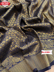 Pure Banarasi Silk Saree With Rich Zari