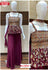Wine Peplum Kurtha Sharara Set