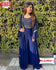 Blue Indowestern Shrug Sharara Set