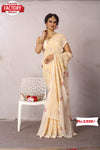 Pure Chiffon Embroidered Saree