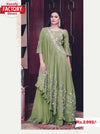 Designer Georgette Gown with Concept Dupatta Set