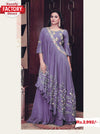 Designer Georgette Gown with Concept Dupatta Set