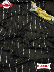 Black Designer Partywear Sequins Saree