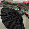 Black Embroidered Gown with Dupatta