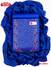 Royal Blue Embroidered Kurtha Suruwal Piece