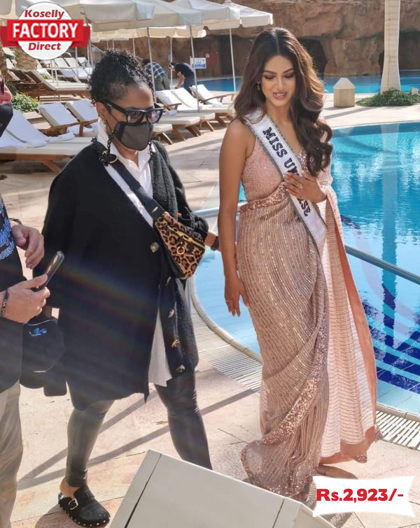 Miss Universe Designer Partywear Saree