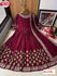 Maroon Embroidered Gown with Dupatta
