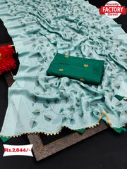 Heavy Chinnon Silk Partywear Saree