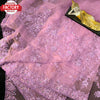 Pink Organza Designer Embroidered Partywear Saree