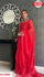 Red Designer Partywear Saree