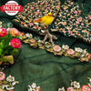 Green Organza Designer Partywear Saree