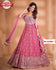 Baby Pink Embroidered Gown with Dupatta