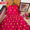 Red Thread Embroidered Gown