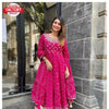 Pink Embroidered Gown with Dupatta