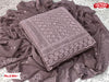 Grey Soft Georgette Chikankari Kurtha Suruwal Piece
