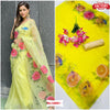 Digital Organza Floral Saree