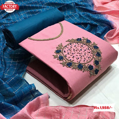 Slub Cotton Designer Kurtha Suruwal Piece