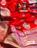 Red Soft Banarasi Silk Saree