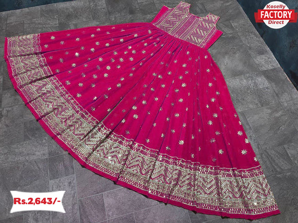 Pink Embroidered Ethnic Jumpsuit