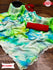 Moss Chiffon Multi-color Saree