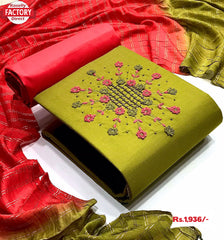 Mehendi Embroidered Kurtha Suruwal Piece