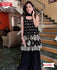 Black Embroidered Kurtha Sharara Dress