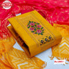 Yellow Embroidered Kurtha Suruwal Piece