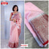 Peach Soft Nylon Organza Saree