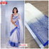 White Soft Nylon Organza Saree