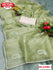 Moss Green Soft Organza Saree With Embroidery