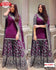 Wine Embroidered Kurtha Sharara Dress