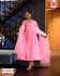 Baby Pink Embroidered Gown With Dupatta And Pant