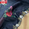 Black Organza Saree With Handwork