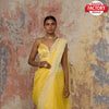 Yellow Soft Organza Embroidered Saree